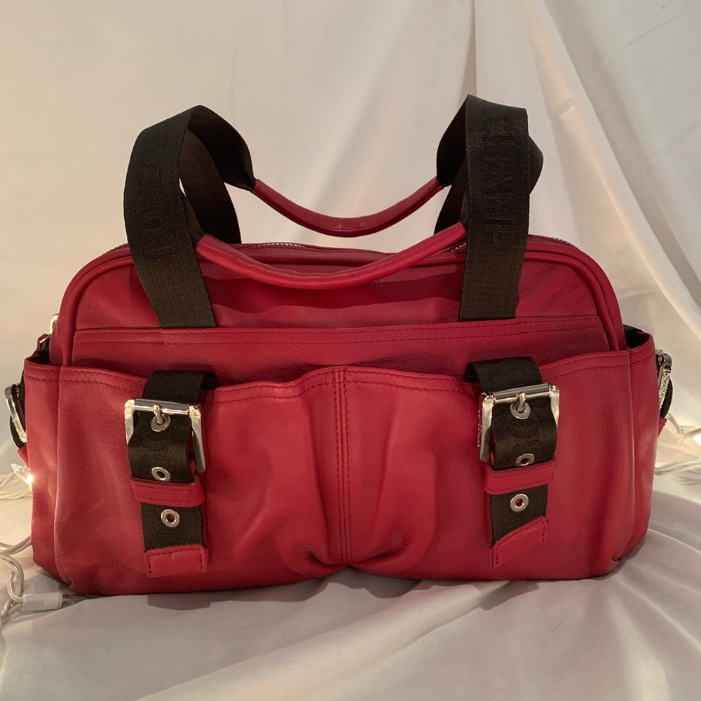 Longchamp - Luxury Pink Leather Top Handle Bag